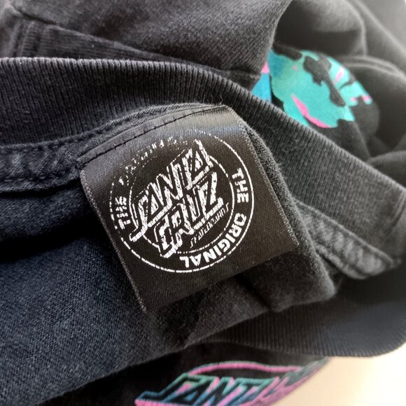 Medium Vintage T-shirt Santa Cruz Skateboards Graphic Y2K Repaired Stitch Skater - Picture 6 of 7